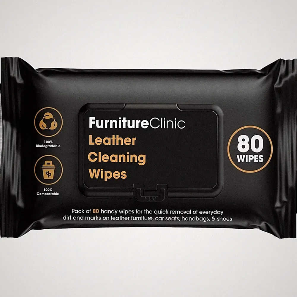 Leather Cleaning Wipes | 80 Count | 4-in-1 Clean, Nourish, Condition, & Resto...