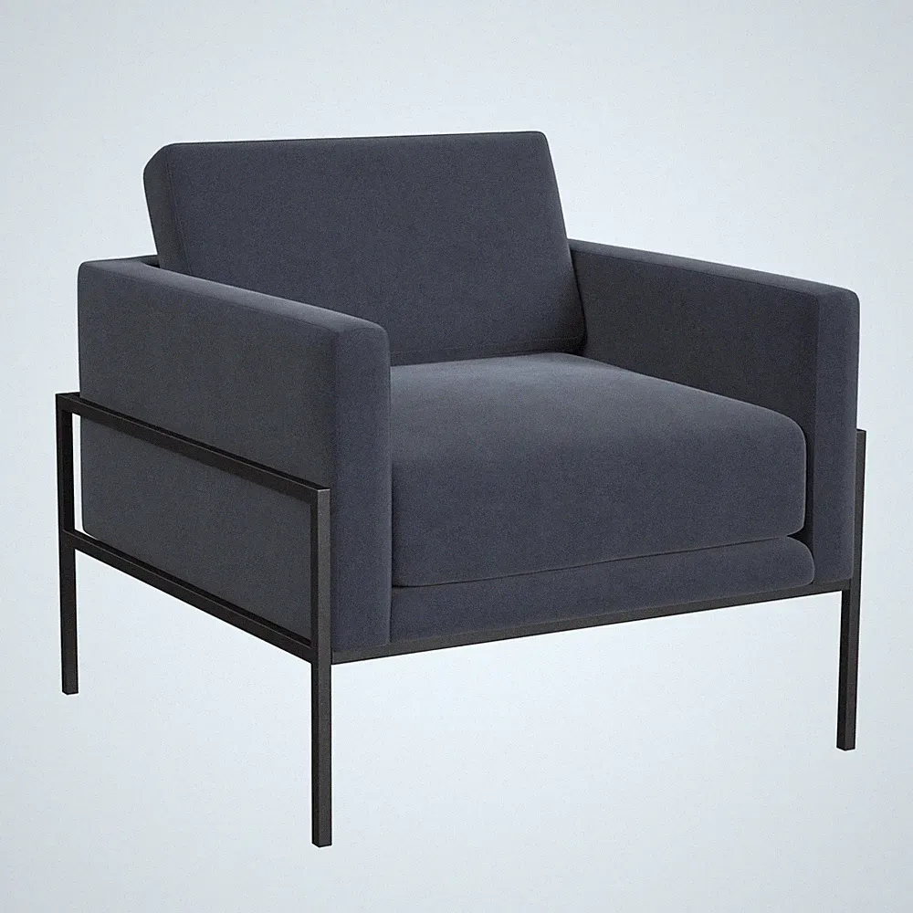 Modern Metal Frame Accent Chair|Home Décor|Accent Chairs for Living Room & Be...