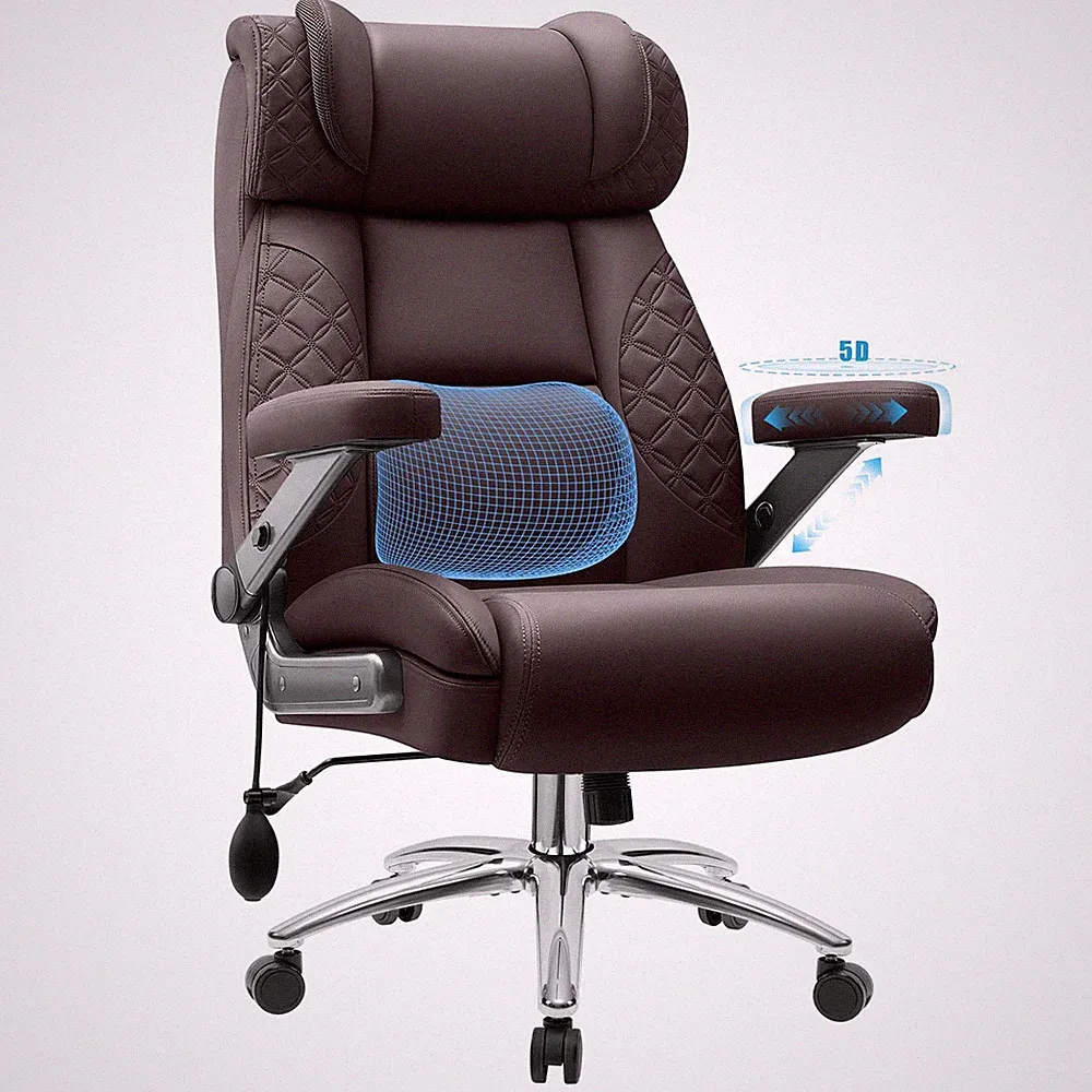 Office Desk Chair, Big and Tall Executive Office Computer Chair, Extra Wide 5...