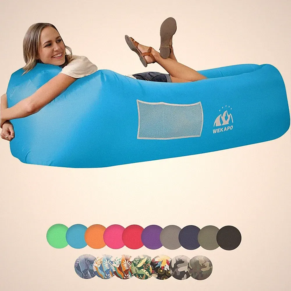 Portable Air Lounger Chair - Camping & Beach Blow up Sofa