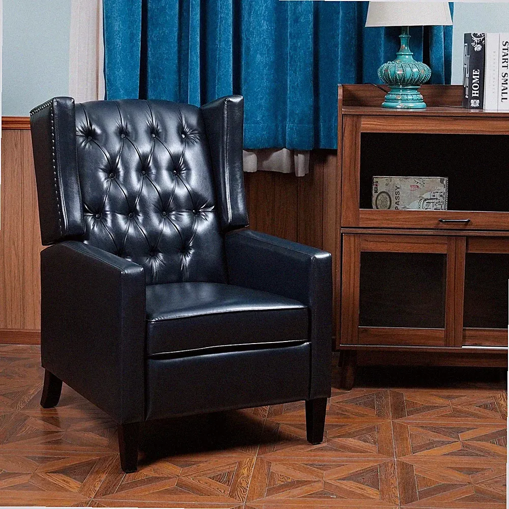 Recliner Chair, Leather Recliner Sofa with Soft High-Resilience Cushion, Livi...