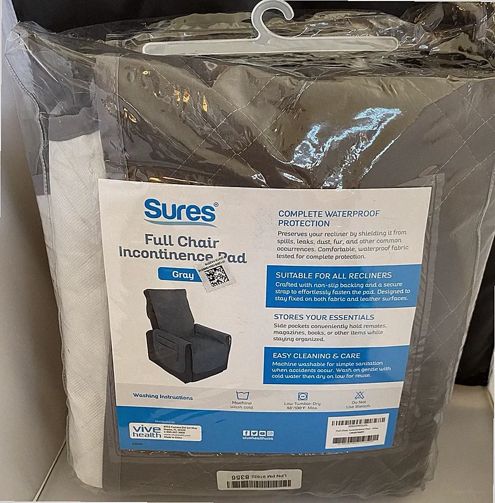 Sures Full Recliner Waterproof Incontinence Washable Storage